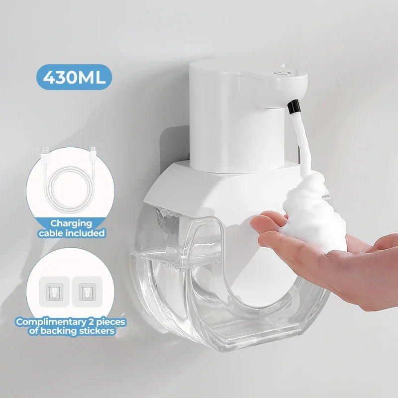 Automatic Foam Soap Dispenser – Wall‑Mounted 500ml Smart Sensor Rechargeable