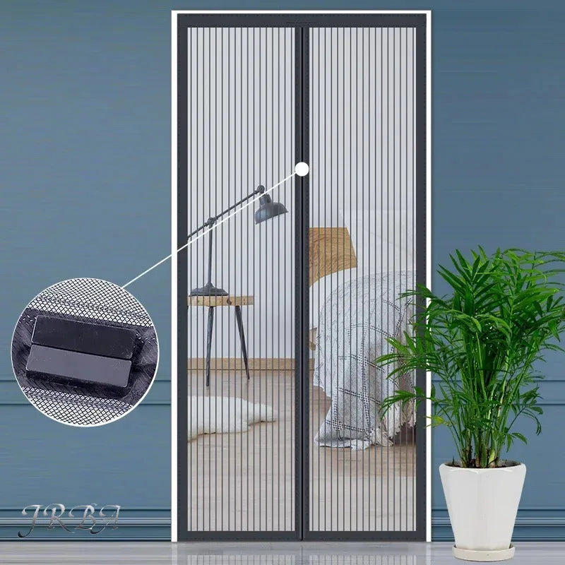 Magnetic Window Mosquito Screen – Breathable Gauze Curtain with Auto‑Close