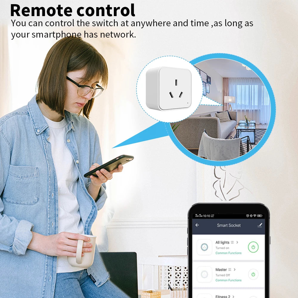Tuya WiFi Smart Plug (AU) – Energy Monitoring & Timer Control