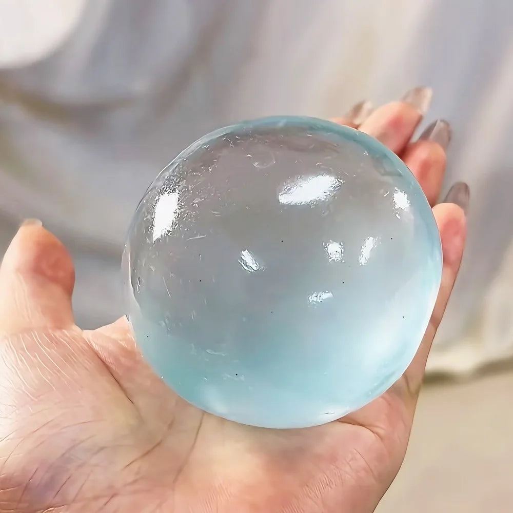 Slow‑Rise Squishy Stress Ball – Transparent Sensory Squeeze Toy