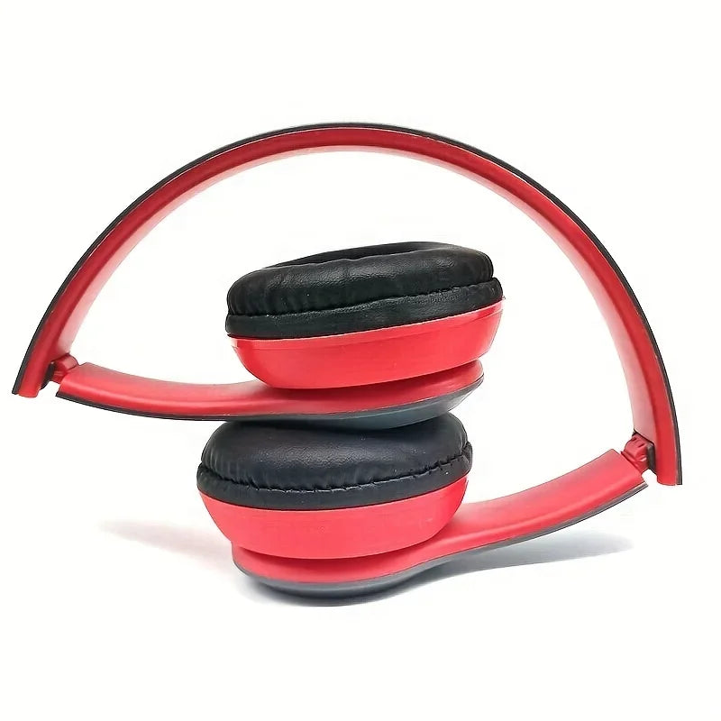 P47 Bluetooth 5.0 Foldable Headphones – HiFi Stereo Bass with Mic