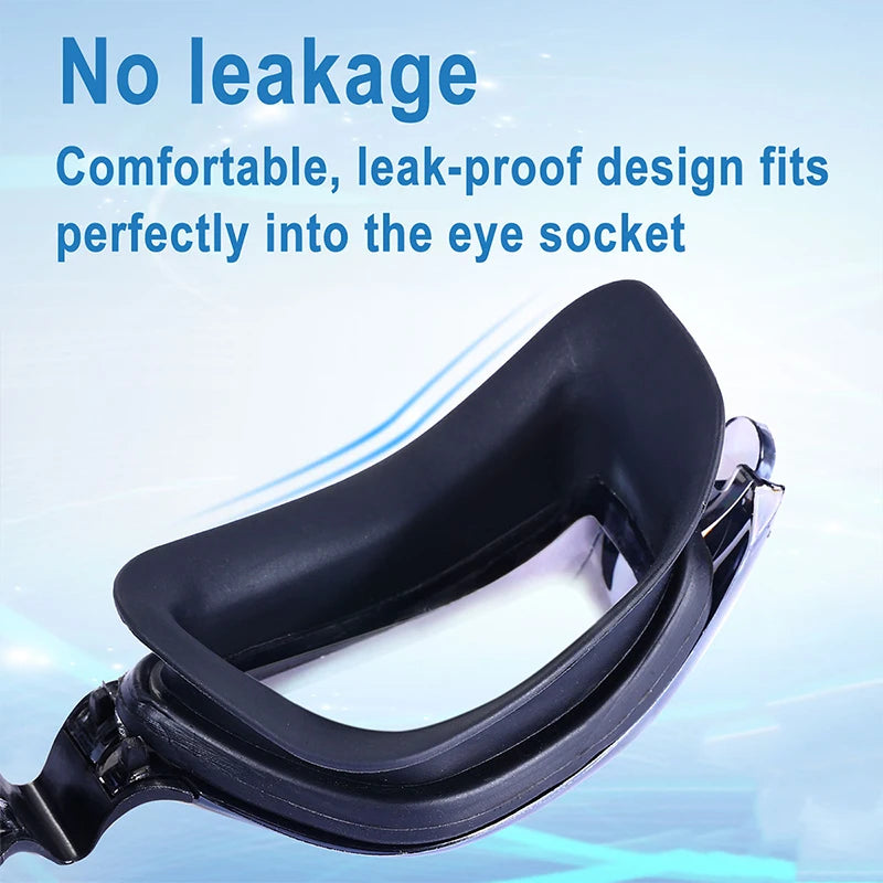 HD Anti‑Fog Silicone Swimming Goggles – Waterproof Unisex Design