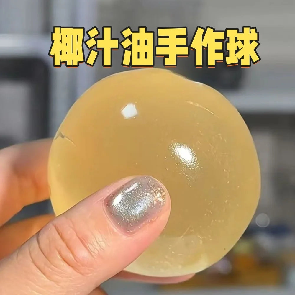 Slow‑Rise Squishy Stress Ball – Transparent Sensory Squeeze Toy
