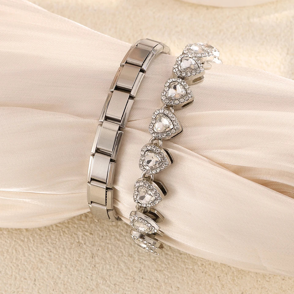 Trendy Square Italy Stainless Steel Bracelets