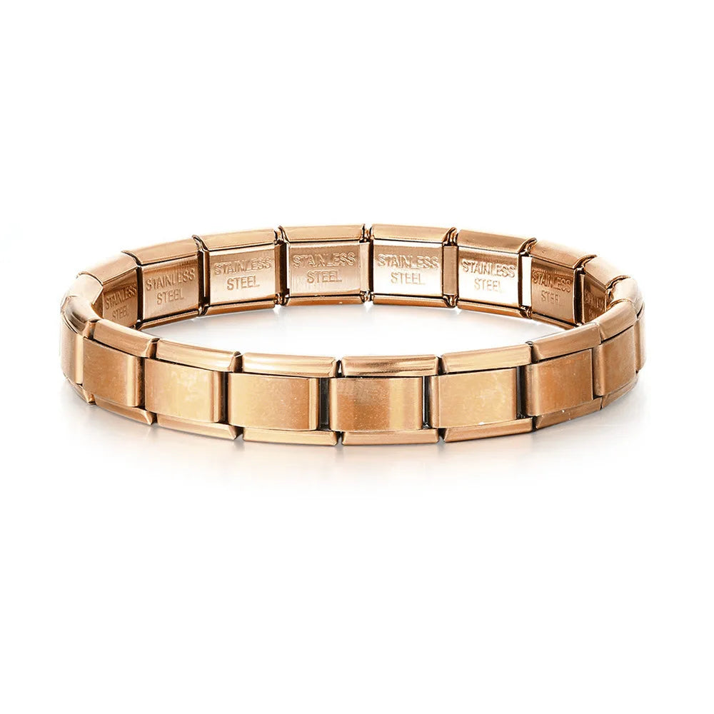Trendy Square Italy Stainless Steel Bracelets