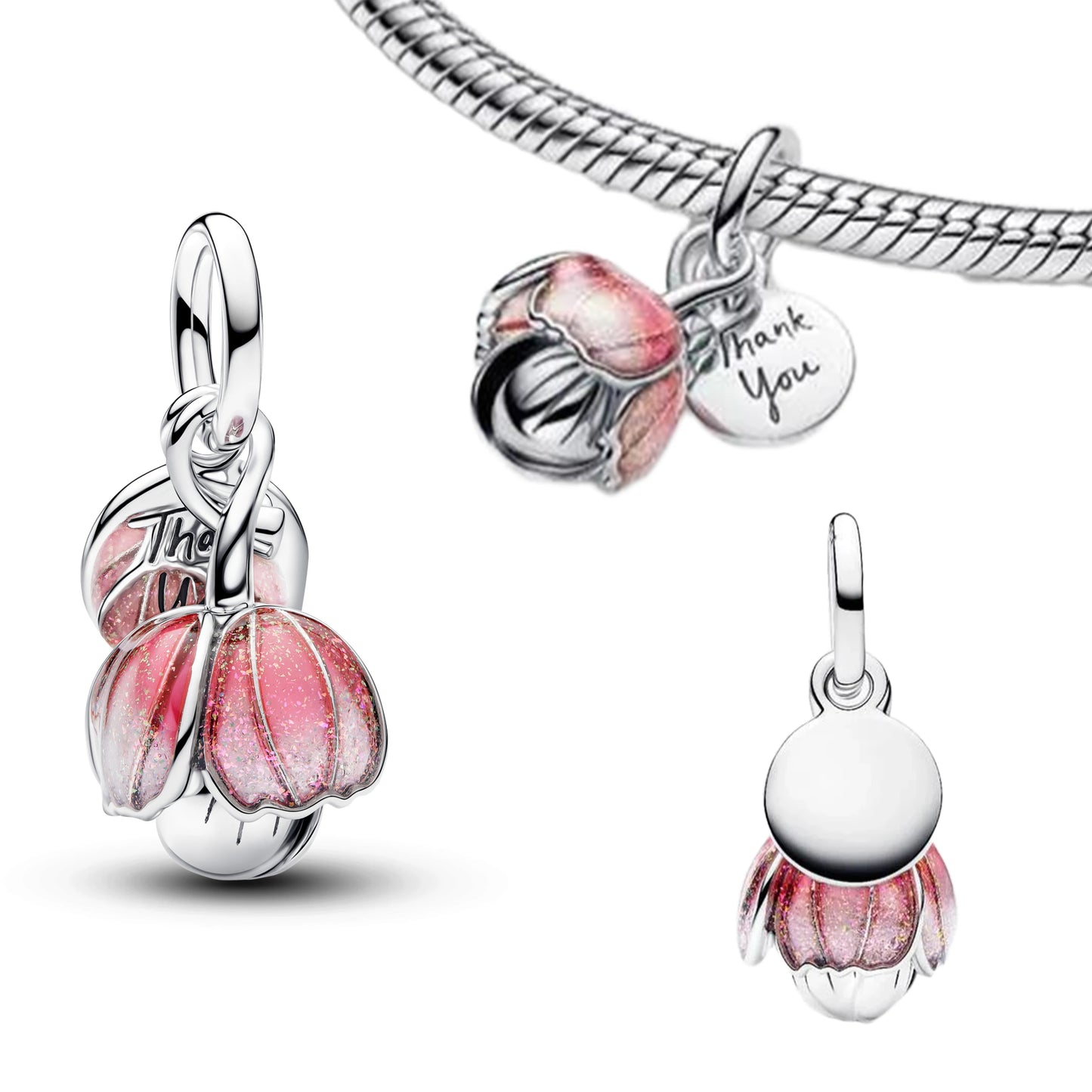 925 Silver Four‑Leaf Clover Charm Bead