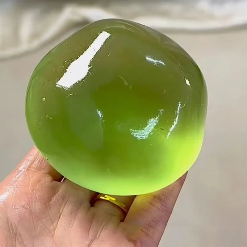 Slow‑Rise Squishy Stress Ball – Transparent Sensory Squeeze Toy