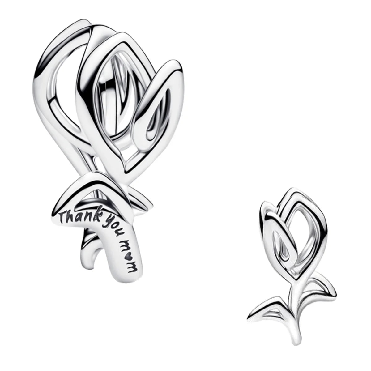 925 Silver Four‑Leaf Clover Charm Bead