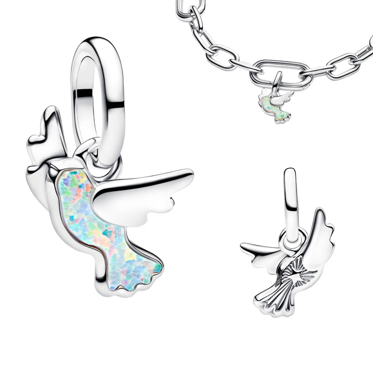 925 Silver Four‑Leaf Clover Charm Bead