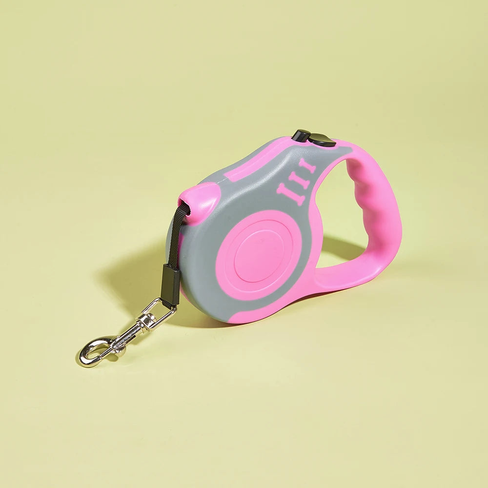 Retractable Nylon Pet Leash – Durable 3m/5m Lead for Small Dogs & Cats