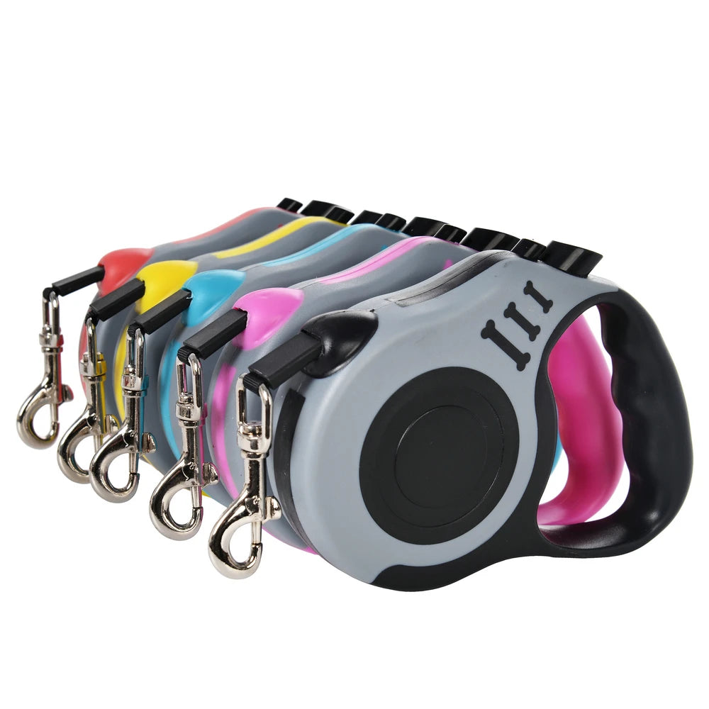Retractable Nylon Pet Leash – Durable 3m/5m Lead for Small Dogs & Cats