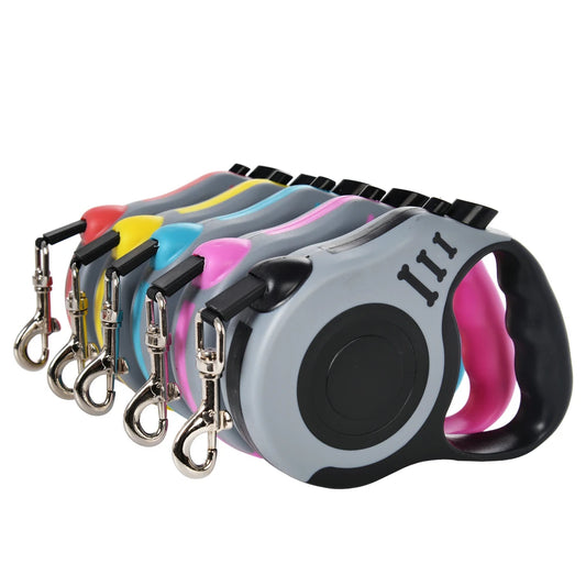 Retractable Nylon Pet Leash – Durable 3m/5m Lead for Small Dogs & Cats