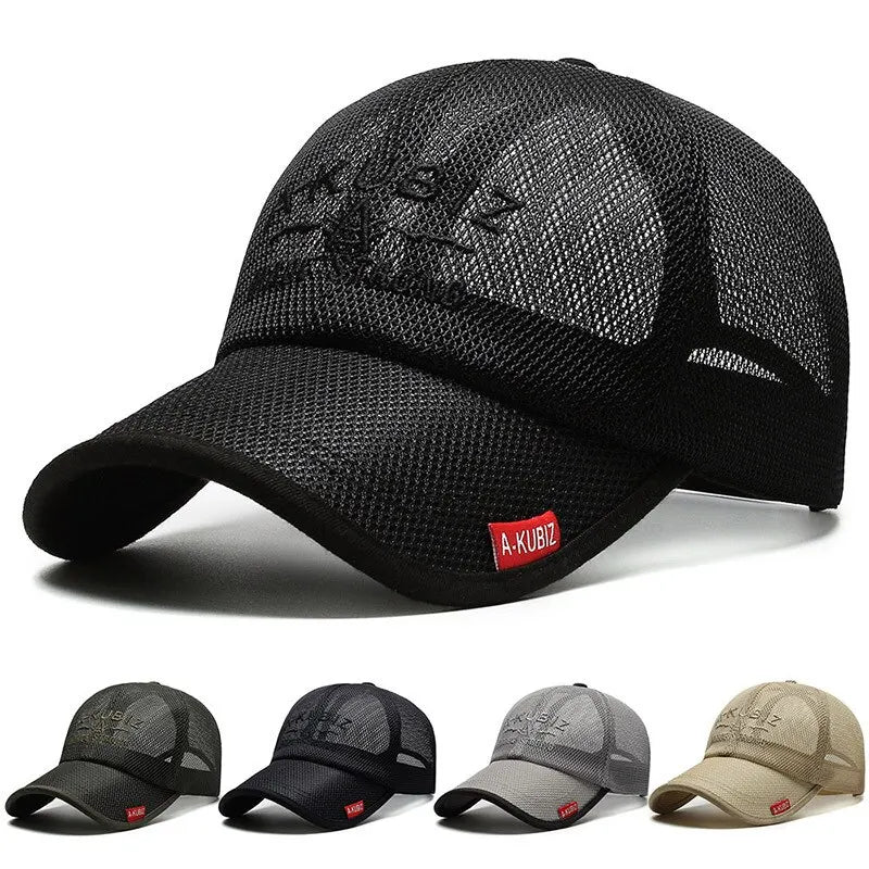 Embroidered Mesh Baseball Cap