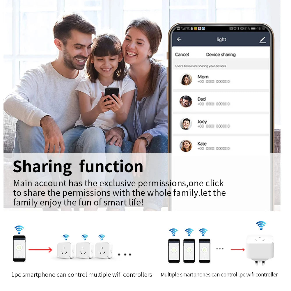 Tuya WiFi Smart Plug (AU) – Energy Monitoring & Timer Control