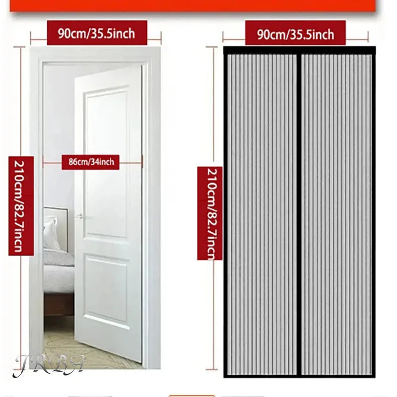 Magnetic Window Mosquito Screen – Breathable Gauze Curtain with Auto‑Close