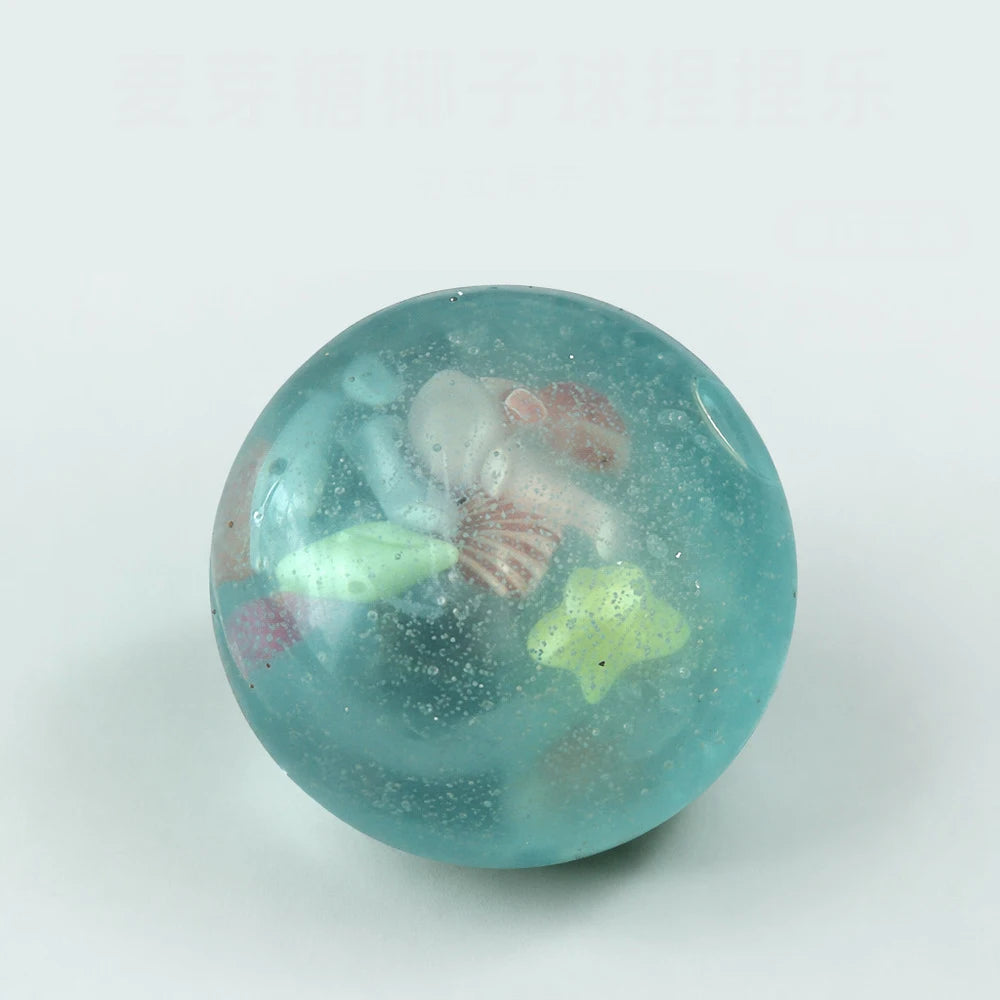 Slow‑Rise Squishy Stress Ball – Transparent Sensory Squeeze Toy