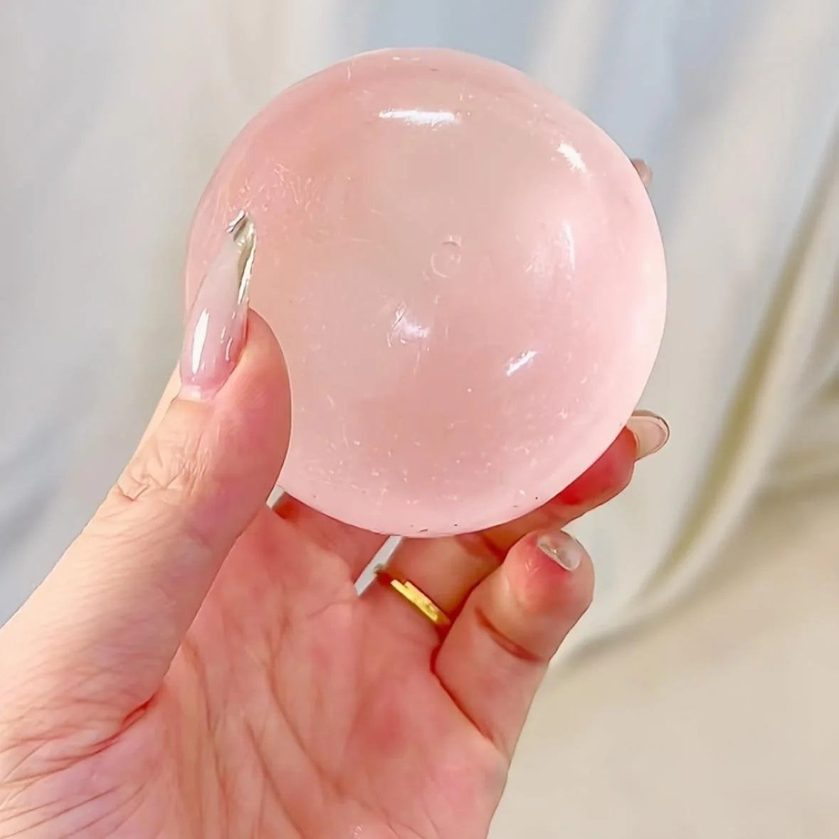Slow‑Rise Squishy Stress Ball – Transparent Sensory Squeeze Toy