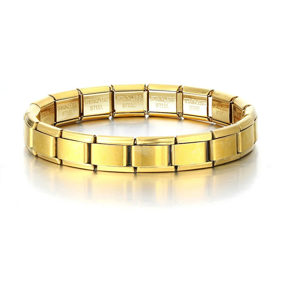 Trendy Square Italy Stainless Steel Bracelets