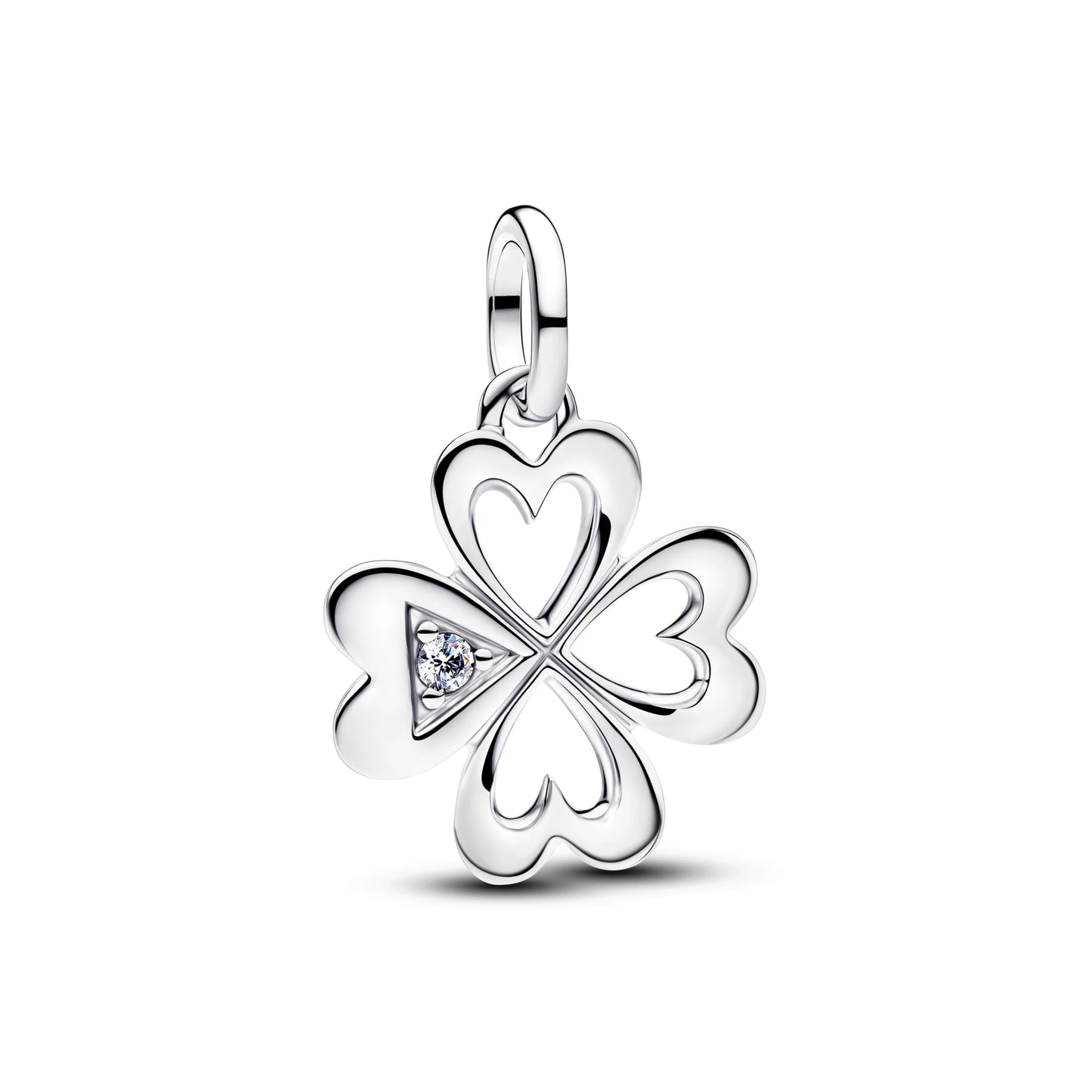 925 Silver Four‑Leaf Clover Charm Bead