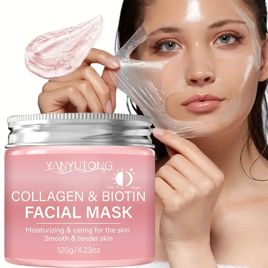 Biotin & Collagen Peel Mask – Day & Night Deep Hydration Cream Wrap