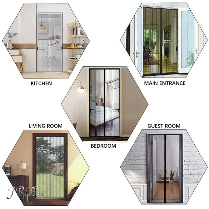 Magnetic Window Mosquito Screen – Breathable Gauze Curtain with Auto‑Close