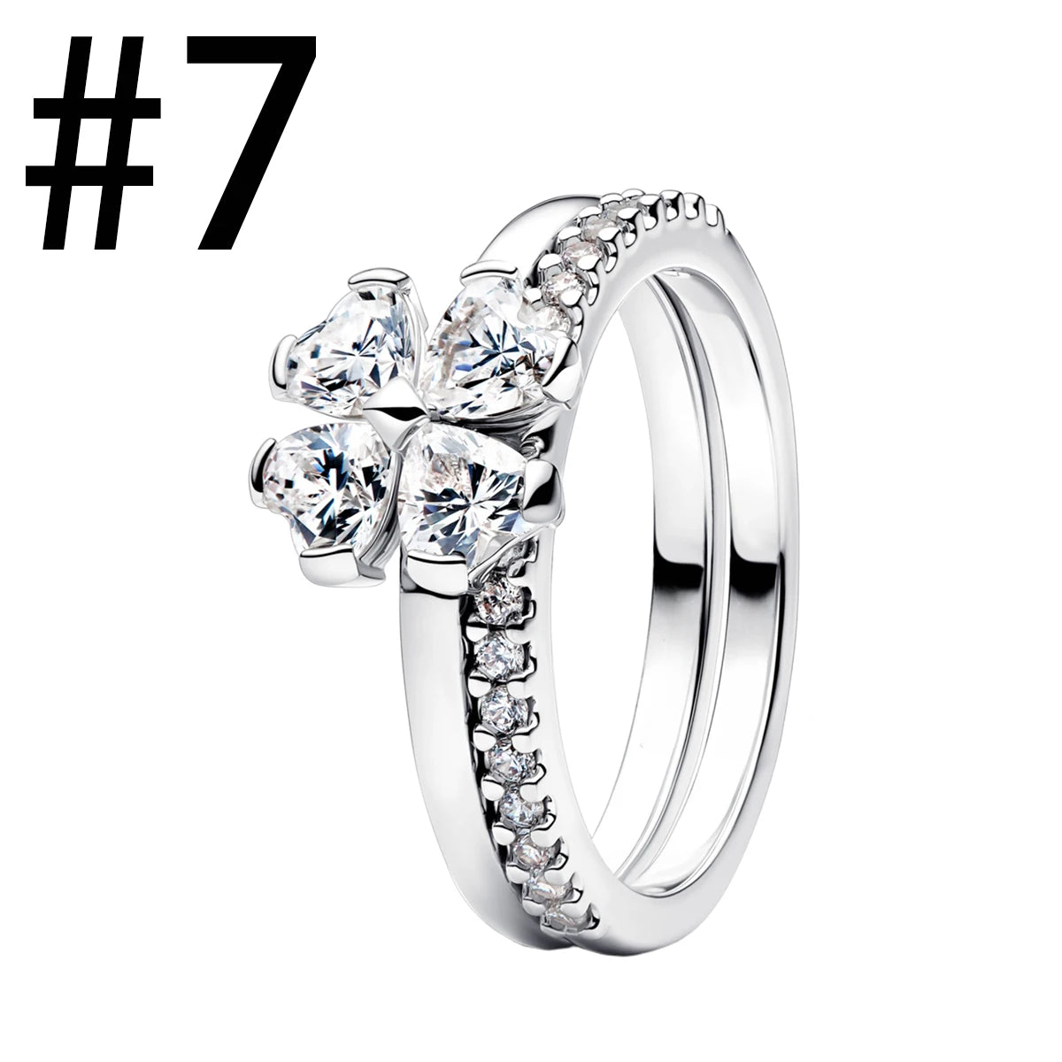 925 Silver Four‑Leaf Clover Charm Bead
