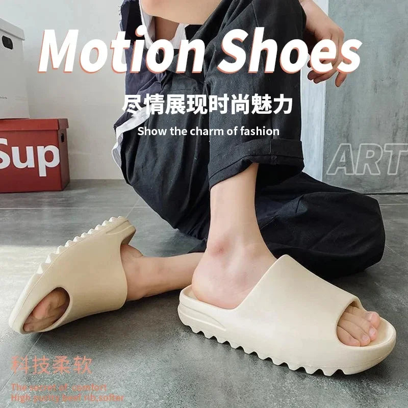 EVA Non‑Slip Platform Slides – Soft Indoor/Outdoor Shower Slippers