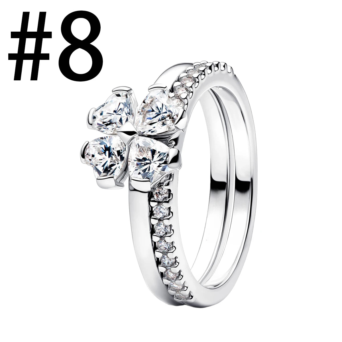 925 Silver Four‑Leaf Clover Charm Bead