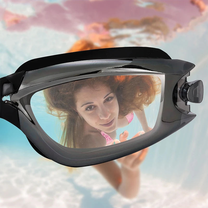 HD Anti‑Fog Silicone Swimming Goggles – Waterproof Unisex Design