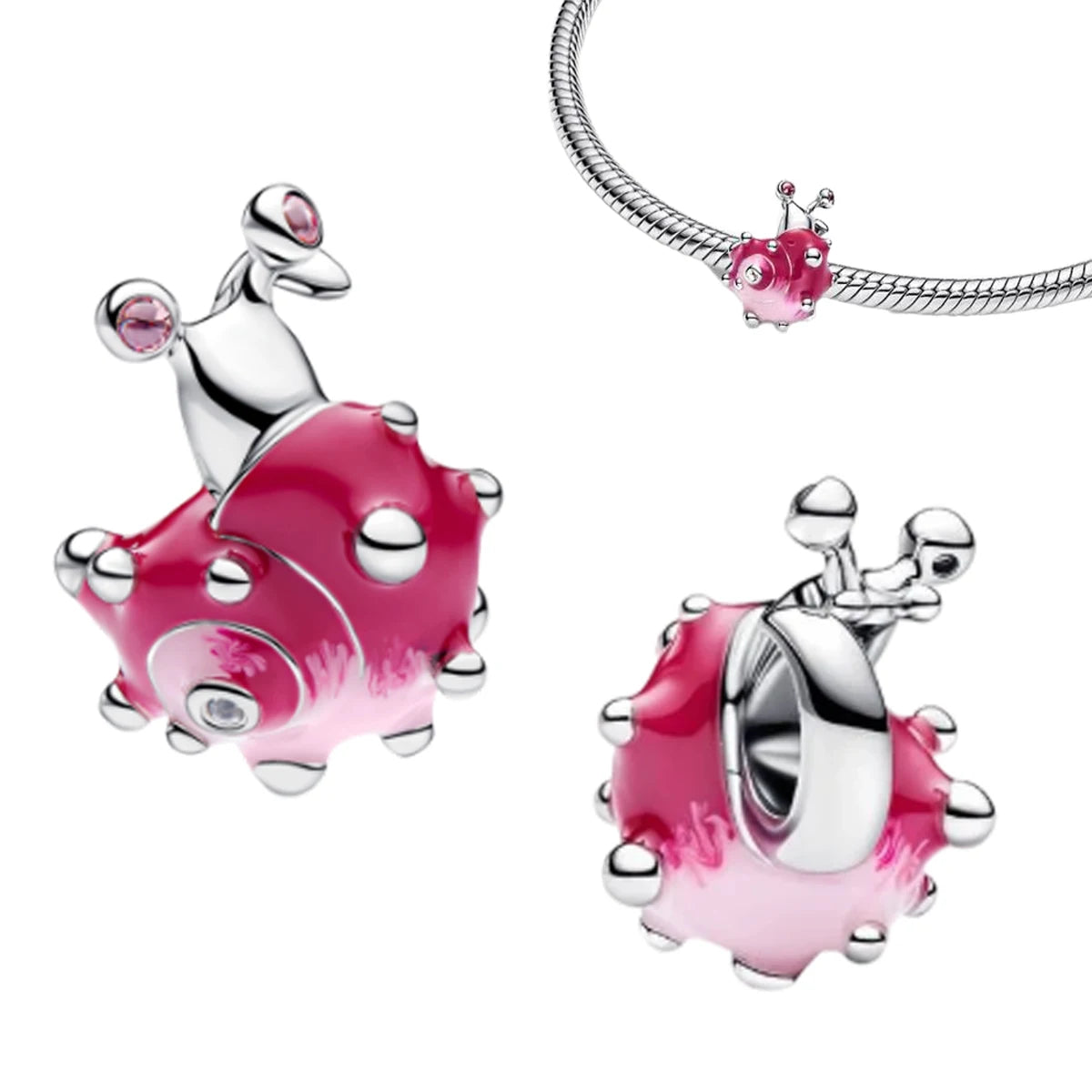 925 Silver Four‑Leaf Clover Charm Bead